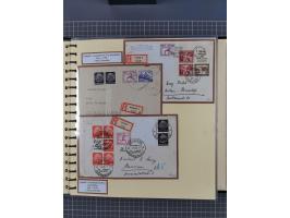 1923/45, umfangreiche Sammlung mit über 1000 Briefen und Karten mit besseren EF- und Mehrfachfrankaturen, vielen R-Briefen, v