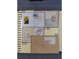 1923/45, umfangreiche Sammlung mit über 1000 Briefen und Karten mit besseren EF- und Mehrfachfrankaturen, vielen R-Briefen, v