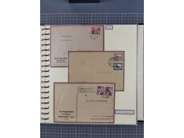 1923/45, umfangreiche Sammlung mit über 1000 Briefen und Karten mit besseren EF- und Mehrfachfrankaturen, vielen R-Briefen, v