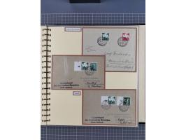 1923/45, umfangreiche Sammlung mit über 1000 Briefen und Karten mit besseren EF- und Mehrfachfrankaturen, vielen R-Briefen, v