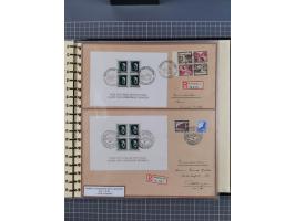 1923/45, umfangreiche Sammlung mit über 1000 Briefen und Karten mit besseren EF- und Mehrfachfrankaturen, vielen R-Briefen, v