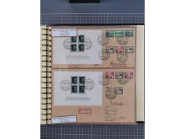 1923/45, umfangreiche Sammlung mit über 1000 Briefen und Karten mit besseren EF- und Mehrfachfrankaturen, vielen R-Briefen, v