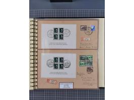 1923/45, umfangreiche Sammlung mit über 1000 Briefen und Karten mit besseren EF- und Mehrfachfrankaturen, vielen R-Briefen, v