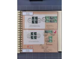 1923/45, umfangreiche Sammlung mit über 1000 Briefen und Karten mit besseren EF- und Mehrfachfrankaturen, vielen R-Briefen, v