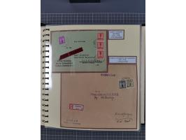 1923/45, umfangreiche Sammlung mit über 1000 Briefen und Karten mit besseren EF- und Mehrfachfrankaturen, vielen R-Briefen, v