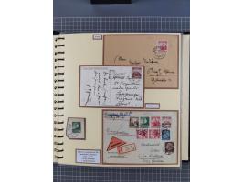 1923/45, umfangreiche Sammlung mit über 1000 Briefen und Karten mit besseren EF- und Mehrfachfrankaturen, vielen R-Briefen, v
