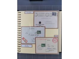 1923/45, umfangreiche Sammlung mit über 1000 Briefen und Karten mit besseren EF- und Mehrfachfrankaturen, vielen R-Briefen, v