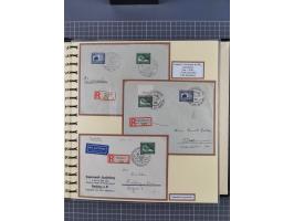 1923/45, umfangreiche Sammlung mit über 1000 Briefen und Karten mit besseren EF- und Mehrfachfrankaturen, vielen R-Briefen, v