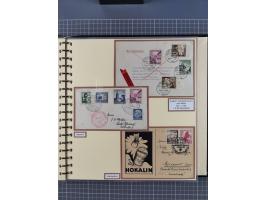 1923/45, umfangreiche Sammlung mit über 1000 Briefen und Karten mit besseren EF- und Mehrfachfrankaturen, vielen R-Briefen, v