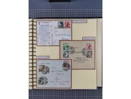 1923/45, umfangreiche Sammlung mit über 1000 Briefen und Karten mit besseren EF- und Mehrfachfrankaturen, vielen R-Briefen, v