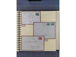 1923/45, umfangreiche Sammlung mit über 1000 Briefen und Karten mit besseren EF- und Mehrfachfrankaturen, vielen R-Briefen, v