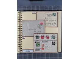 1923/45, umfangreiche Sammlung mit über 1000 Briefen und Karten mit besseren EF- und Mehrfachfrankaturen, vielen R-Briefen, v