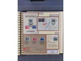 1923/45, umfangreiche Sammlung mit über 1000 Briefen und Karten mit besseren EF- und Mehrfachfrankaturen, vielen R-Briefen, v