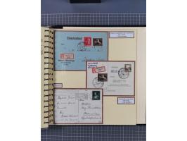 1923/45, umfangreiche Sammlung mit über 1000 Briefen und Karten mit besseren EF- und Mehrfachfrankaturen, vielen R-Briefen, v