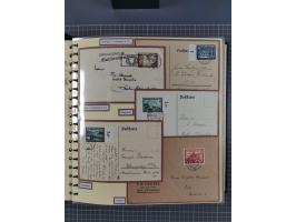 1923/45, umfangreiche Sammlung mit über 1000 Briefen und Karten mit besseren EF- und Mehrfachfrankaturen, vielen R-Briefen, v