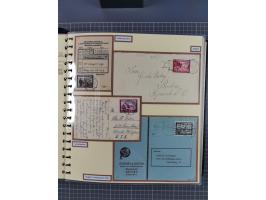 1923/45, umfangreiche Sammlung mit über 1000 Briefen und Karten mit besseren EF- und Mehrfachfrankaturen, vielen R-Briefen, v
