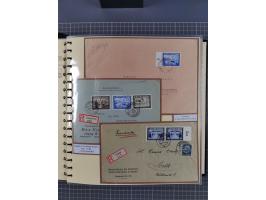 1923/45, umfangreiche Sammlung mit über 1000 Briefen und Karten mit besseren EF- und Mehrfachfrankaturen, vielen R-Briefen, v