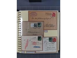 1923/45, umfangreiche Sammlung mit über 1000 Briefen und Karten mit besseren EF- und Mehrfachfrankaturen, vielen R-Briefen, v