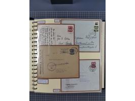 1923/45, umfangreiche Sammlung mit über 1000 Briefen und Karten mit besseren EF- und Mehrfachfrankaturen, vielen R-Briefen, v