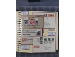 1923/45, umfangreiche Sammlung mit über 1000 Briefen und Karten mit besseren EF- und Mehrfachfrankaturen, vielen R-Briefen, v