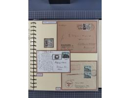 1923/45, umfangreiche Sammlung mit über 1000 Briefen und Karten mit besseren EF- und Mehrfachfrankaturen, vielen R-Briefen, v