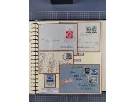 1923/45, umfangreiche Sammlung mit über 1000 Briefen und Karten mit besseren EF- und Mehrfachfrankaturen, vielen R-Briefen, v