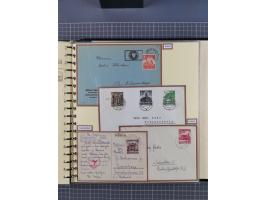 1923/45, umfangreiche Sammlung mit über 1000 Briefen und Karten mit besseren EF- und Mehrfachfrankaturen, vielen R-Briefen, v