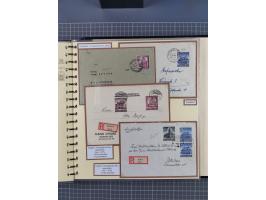 1923/45, umfangreiche Sammlung mit über 1000 Briefen und Karten mit besseren EF- und Mehrfachfrankaturen, vielen R-Briefen, v