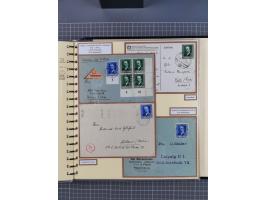 1923/45, umfangreiche Sammlung mit über 1000 Briefen und Karten mit besseren EF- und Mehrfachfrankaturen, vielen R-Briefen, v