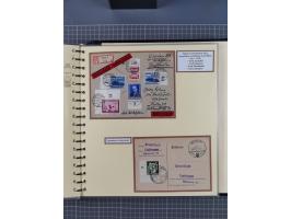 1923/45, umfangreiche Sammlung mit über 1000 Briefen und Karten mit besseren EF- und Mehrfachfrankaturen, vielen R-Briefen, v