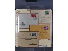 1923/45, umfangreiche Sammlung mit über 1000 Briefen und Karten mit besseren EF- und Mehrfachfrankaturen, vielen R-Briefen, v