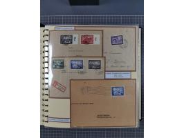 1923/45, umfangreiche Sammlung mit über 1000 Briefen und Karten mit besseren EF- und Mehrfachfrankaturen, vielen R-Briefen, v
