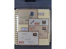 1923/45, umfangreiche Sammlung mit über 1000 Briefen und Karten mit besseren EF- und Mehrfachfrankaturen, vielen R-Briefen, v