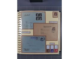 1923/45, umfangreiche Sammlung mit über 1000 Briefen und Karten mit besseren EF- und Mehrfachfrankaturen, vielen R-Briefen, v