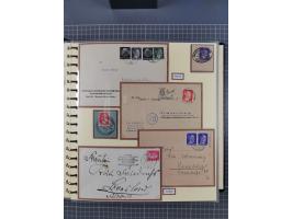 1923/45, umfangreiche Sammlung mit über 1000 Briefen und Karten mit besseren EF- und Mehrfachfrankaturen, vielen R-Briefen, v