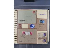 1923/45, umfangreiche Sammlung mit über 1000 Briefen und Karten mit besseren EF- und Mehrfachfrankaturen, vielen R-Briefen, v