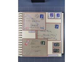 1923/45, umfangreiche Sammlung mit über 1000 Briefen und Karten mit besseren EF- und Mehrfachfrankaturen, vielen R-Briefen, v