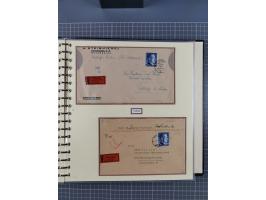 1923/45, umfangreiche Sammlung mit über 1000 Briefen und Karten mit besseren EF- und Mehrfachfrankaturen, vielen R-Briefen, v