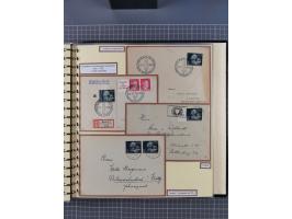 1923/45, umfangreiche Sammlung mit über 1000 Briefen und Karten mit besseren EF- und Mehrfachfrankaturen, vielen R-Briefen, v