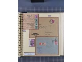 1923/45, umfangreiche Sammlung mit über 1000 Briefen und Karten mit besseren EF- und Mehrfachfrankaturen, vielen R-Briefen, v