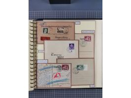 1923/45, umfangreiche Sammlung mit über 1000 Briefen und Karten mit besseren EF- und Mehrfachfrankaturen, vielen R-Briefen, v