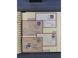 1923/45, umfangreiche Sammlung mit über 1000 Briefen und Karten mit besseren EF- und Mehrfachfrankaturen, vielen R-Briefen, v