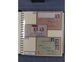 1923/45, umfangreiche Sammlung mit über 1000 Briefen und Karten mit besseren EF- und Mehrfachfrankaturen, vielen R-Briefen, v