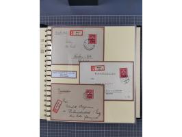 1923/45, umfangreiche Sammlung mit über 1000 Briefen und Karten mit besseren EF- und Mehrfachfrankaturen, vielen R-Briefen, v