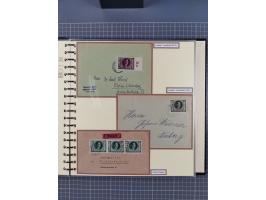 1923/45, umfangreiche Sammlung mit über 1000 Briefen und Karten mit besseren EF- und Mehrfachfrankaturen, vielen R-Briefen, v