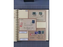 1923/45, umfangreiche Sammlung mit über 1000 Briefen und Karten mit besseren EF- und Mehrfachfrankaturen, vielen R-Briefen, v