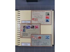 1923/45, umfangreiche Sammlung mit über 1000 Briefen und Karten mit besseren EF- und Mehrfachfrankaturen, vielen R-Briefen, v