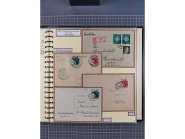 1923/45, umfangreiche Sammlung mit über 1000 Briefen und Karten mit besseren EF- und Mehrfachfrankaturen, vielen R-Briefen, v