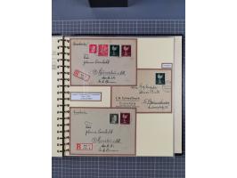 1923/45, umfangreiche Sammlung mit über 1000 Briefen und Karten mit besseren EF- und Mehrfachfrankaturen, vielen R-Briefen, v