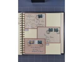 1923/45, umfangreiche Sammlung mit über 1000 Briefen und Karten mit besseren EF- und Mehrfachfrankaturen, vielen R-Briefen, v